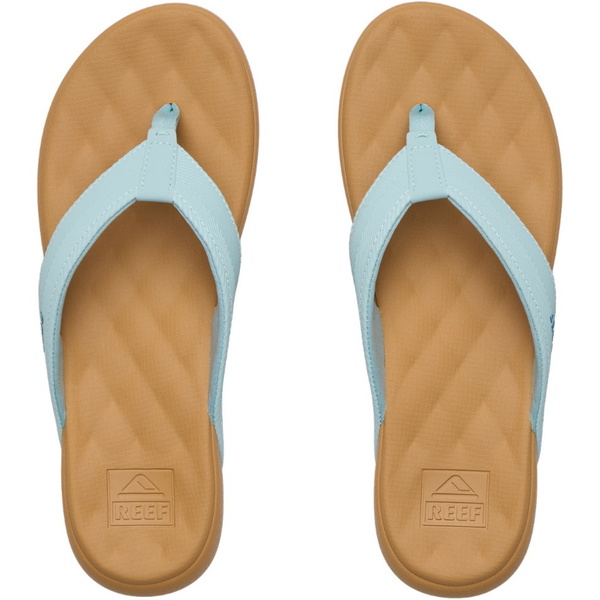 2026 Reef Womens Cushion Melody Flip Flops CJ8711 - Blue Haze / Doe